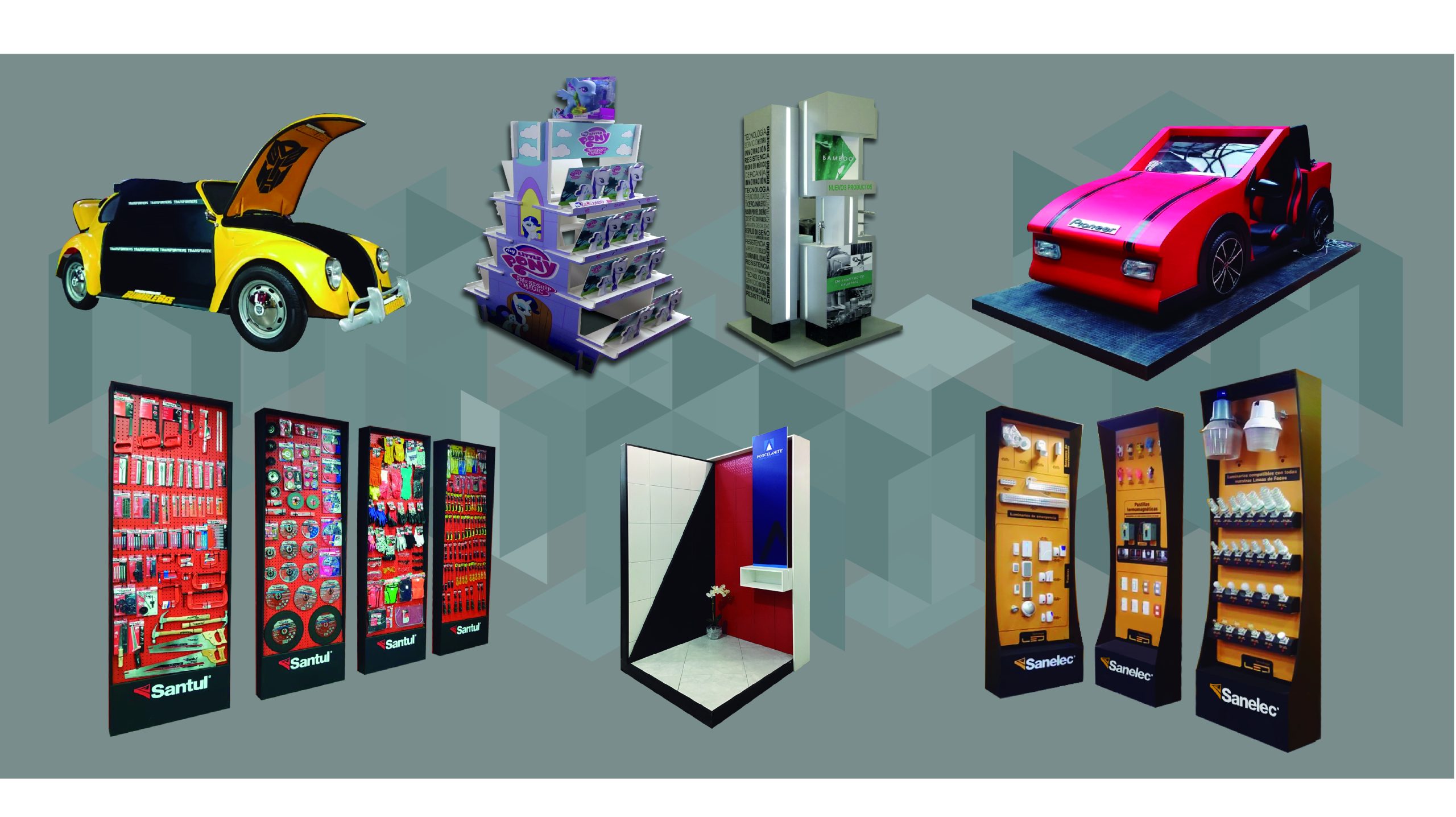 Fabricantes de exhibidores de madera en México